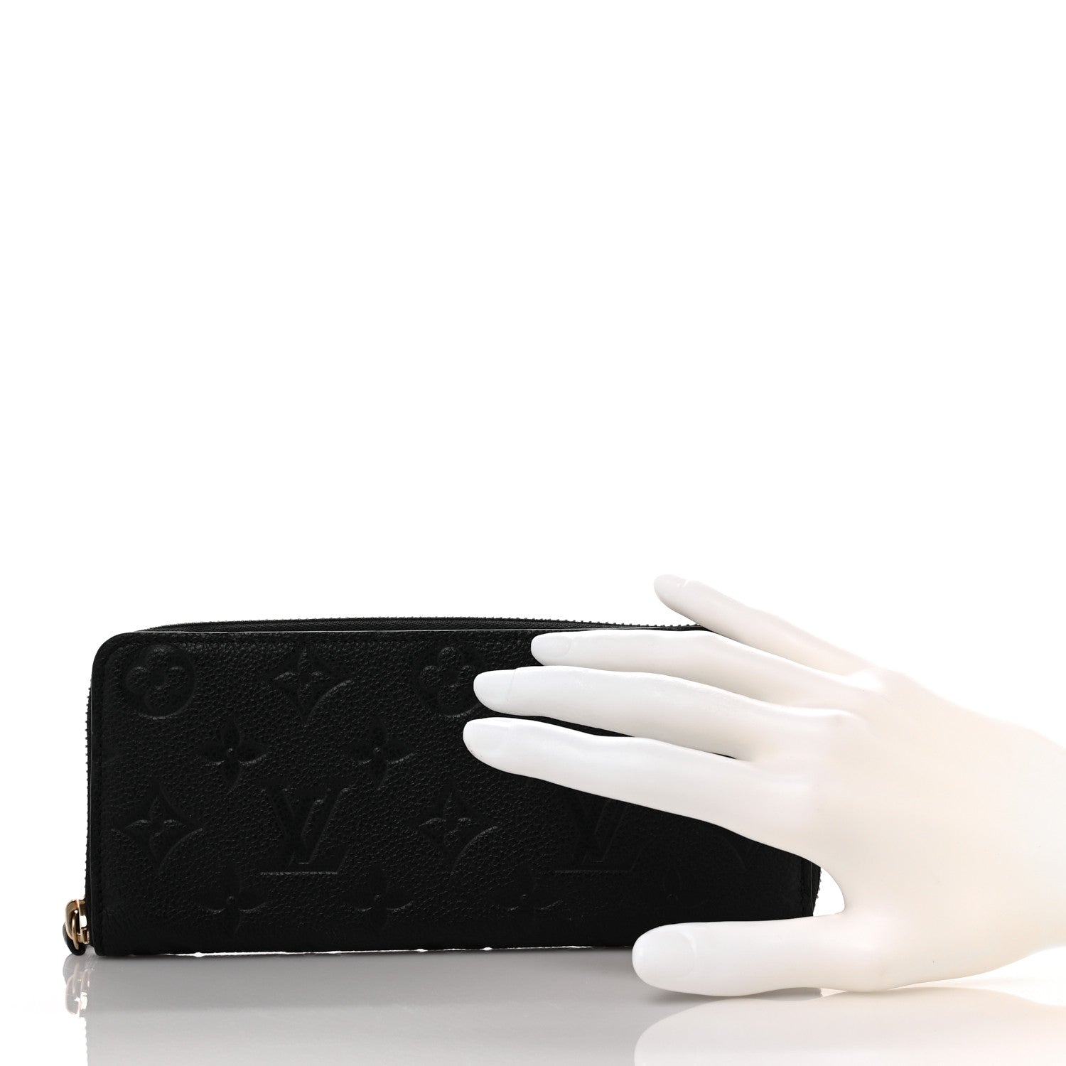 Louis Vuitton Empreinte Clemence Wallet Black 2 of 9