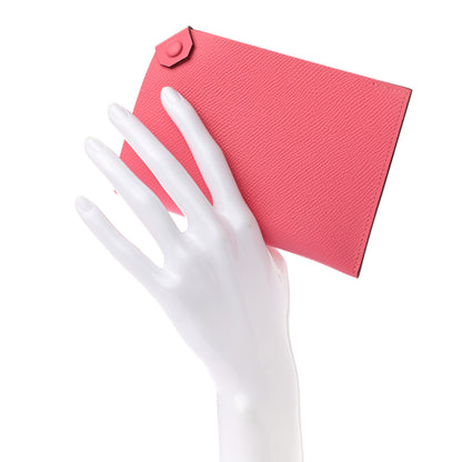 Hermes Epsom Tarmac PM Passport Holder Rose Azalee 2 of 7