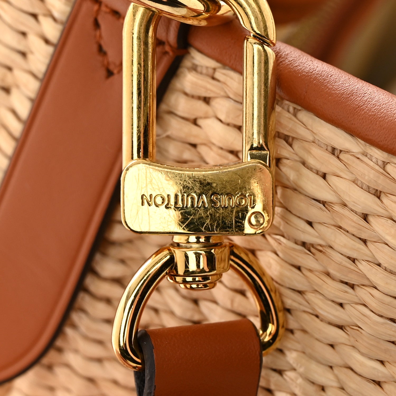 Louis Vuitton Raffia Calfskin Monogram Neonoe MM Tan 11 of 11