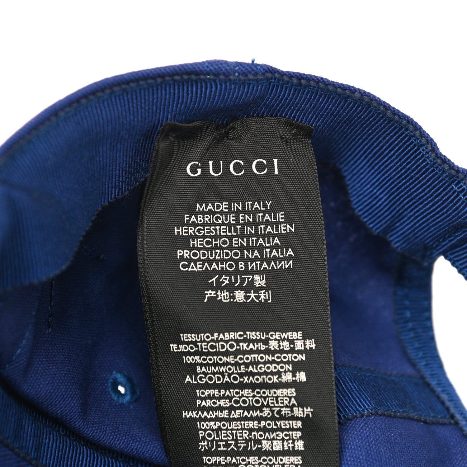 Gucci X MLB Cotton NY Yankees Baseball Hat 57-61 Blue 8 of 8