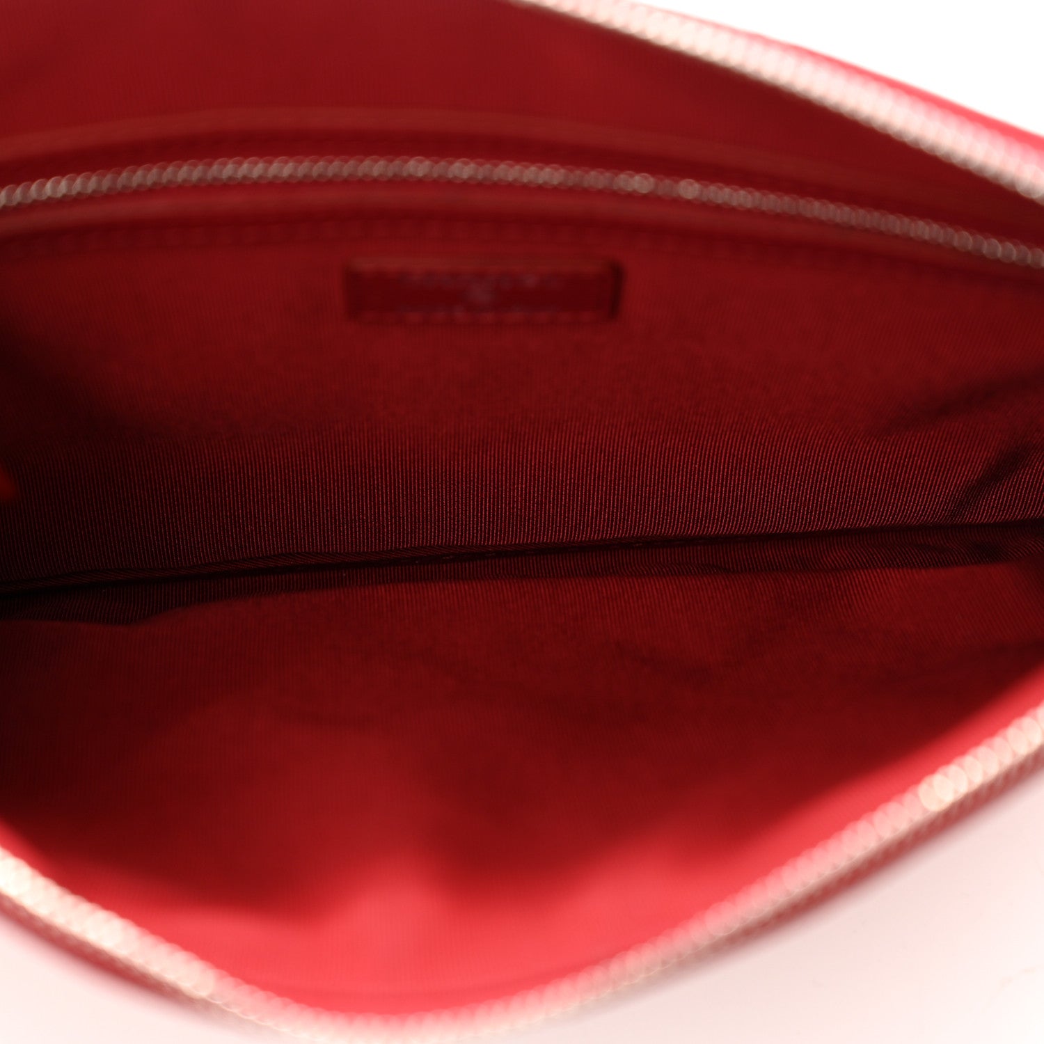 Chanel Caviar Quilted Medium Cosmetic Case Dark Red 5 of 8