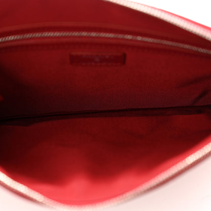 Chanel Caviar Quilted Medium Cosmetic Case Dark Red 5 of 8