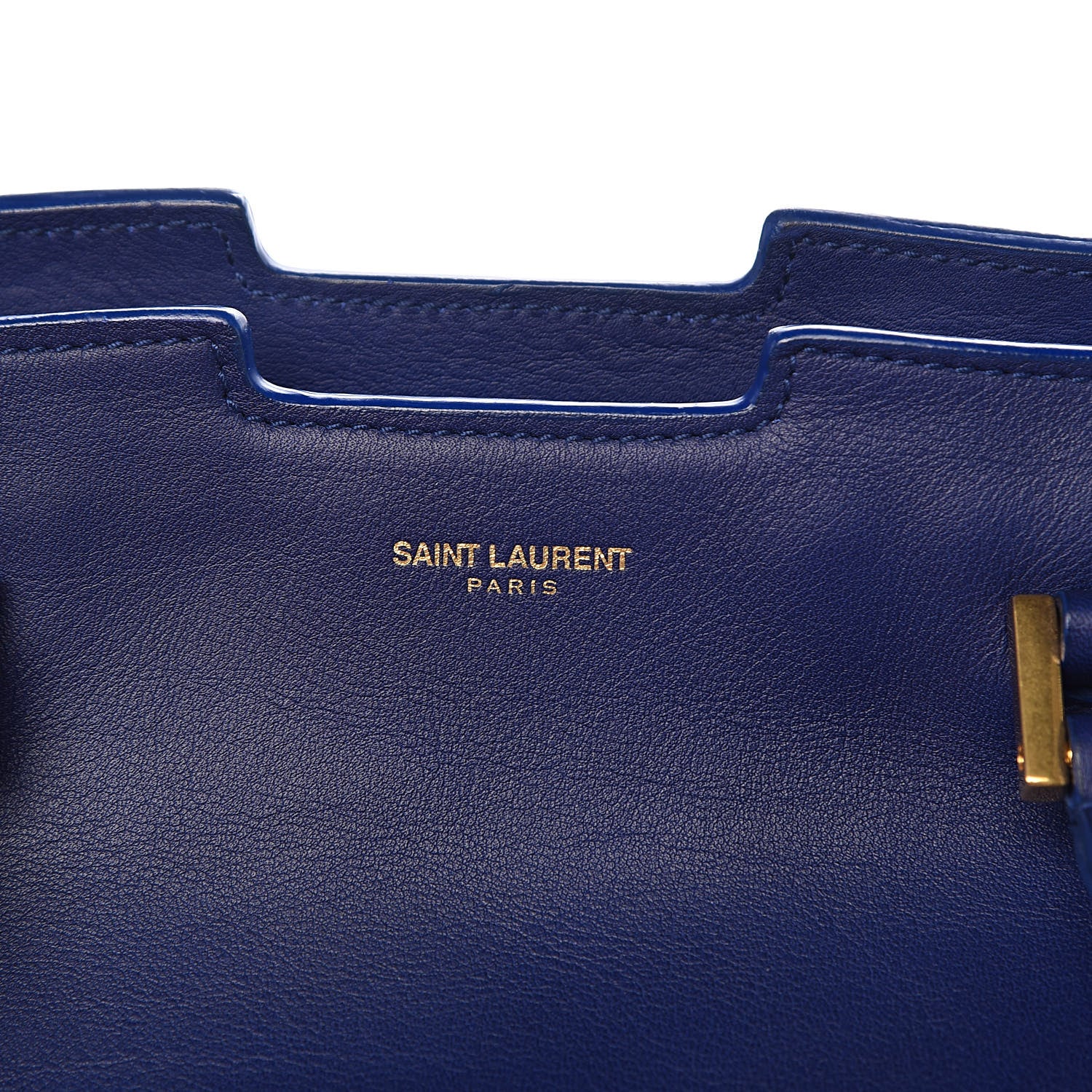 Saint Laurent Calfskin Medium Classic Y Cabas Navy 7 of 16