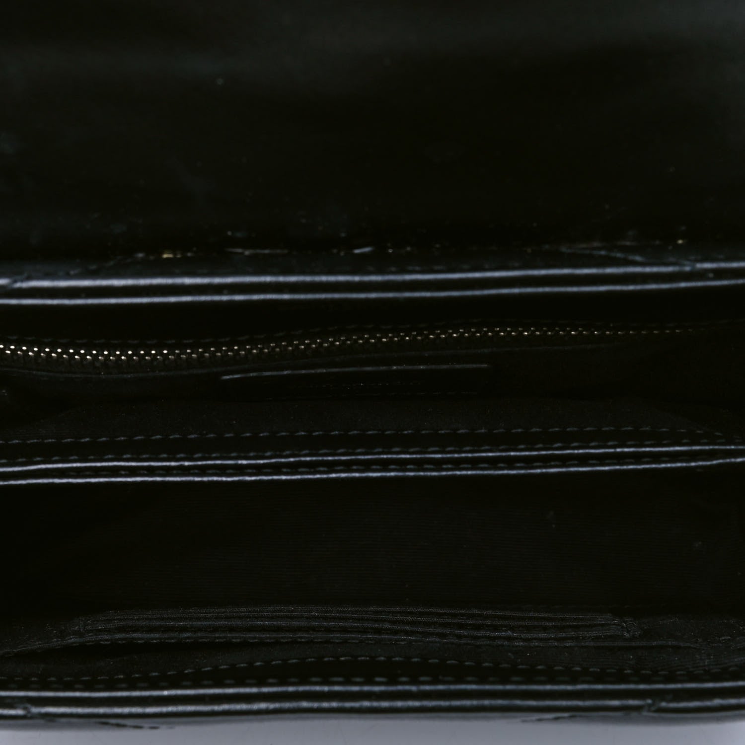 Saint Laurent Calfskin Y Quilted Monogram Toy Loulou Crossbody Bag Black 4 of 5