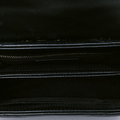 Saint Laurent Calfskin Y Quilted Monogram Toy Loulou Crossbody Bag Black 4 of 5