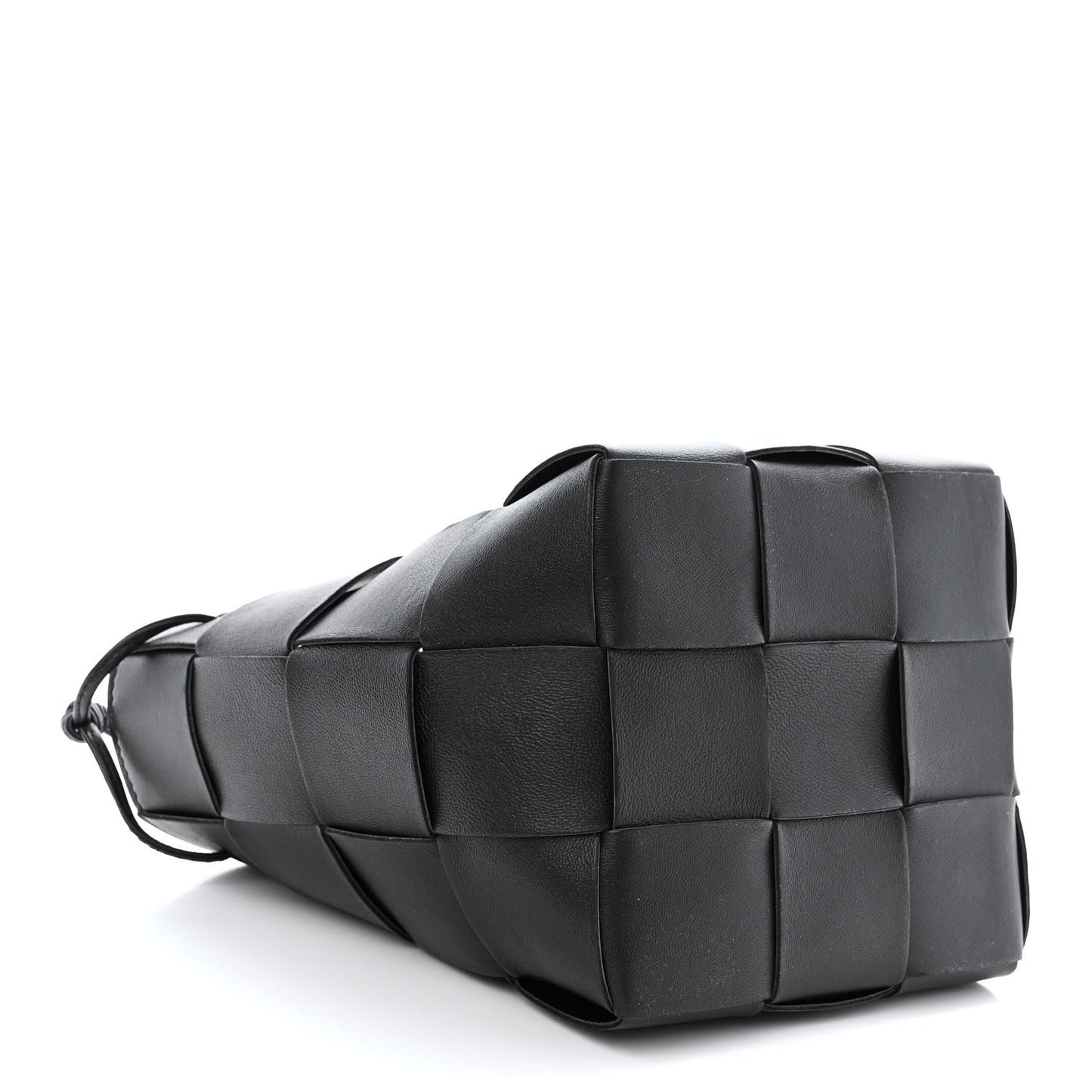 Nappa Maxi Intrecciato Small Cassette Bucket Bag Black