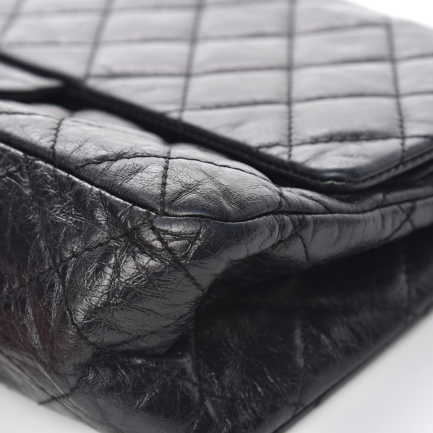 Chanel Metallic Aged Calfskin Quilted 2.55 Reissue 227 Flap So Black 13 of 15