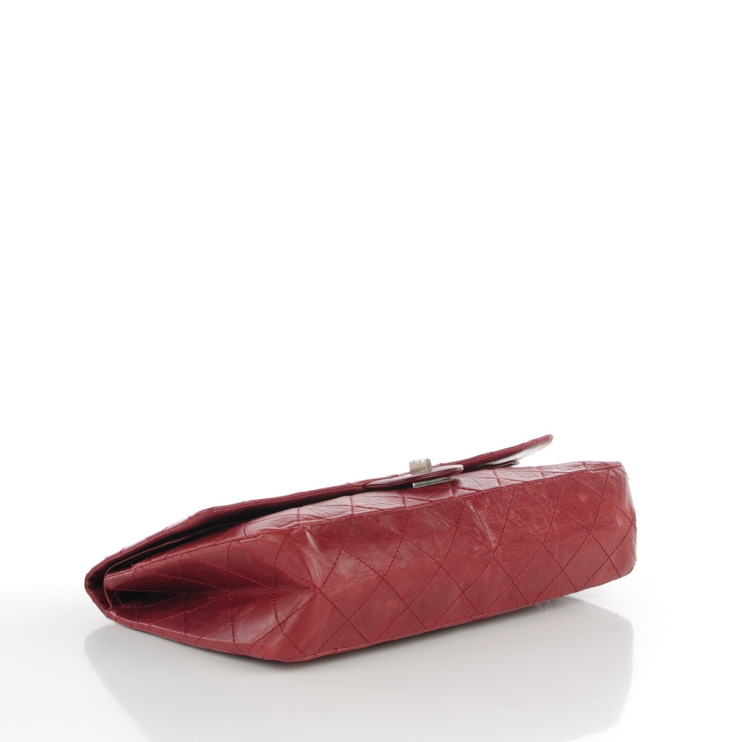 Aged Calfskin Quilted 2.55 Reissue 228 Flap Red