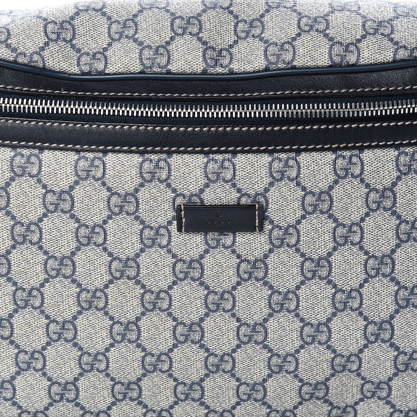 GG Supreme Monogram Belt Bag Navy
