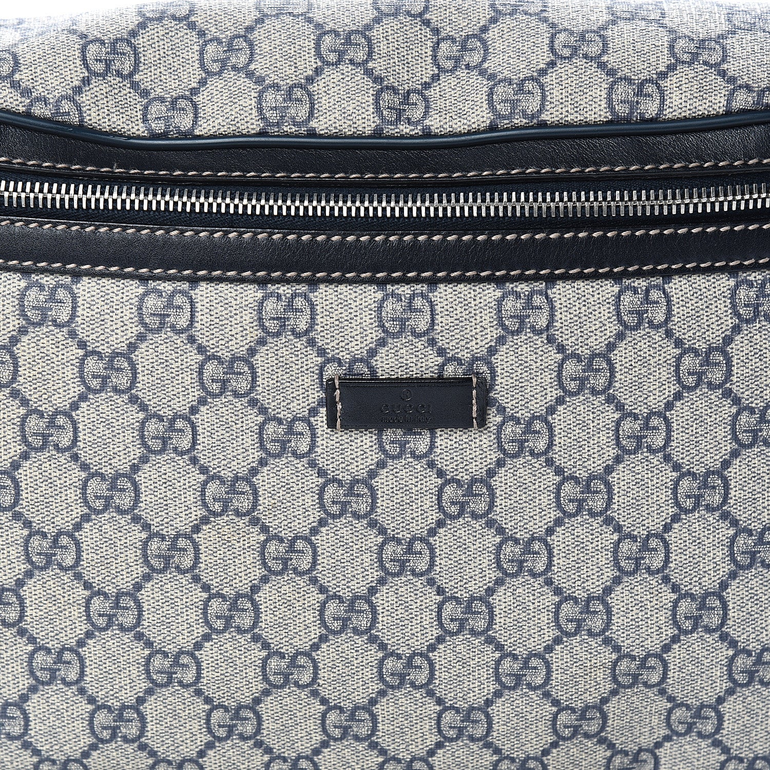 Gucci GG Supreme Monogram Belt Bag Navy 9 of 9
