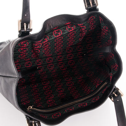 Gucci Calfskin Medium Britt Tote Black 6 of 8