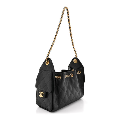 Chanel Caviar Quilted Mini Chanel 25 Handbag Black 3 of 11