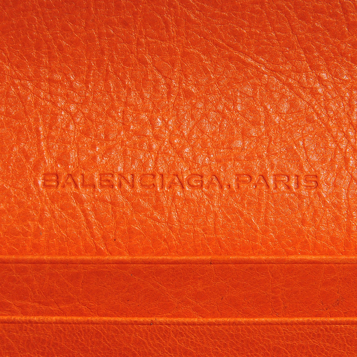 Agneau Giant Gold Money Wallet Tangerine