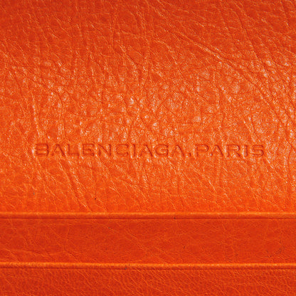 Balenciaga Agneau Giant Gold Money Wallet Tangerine 6 of 9