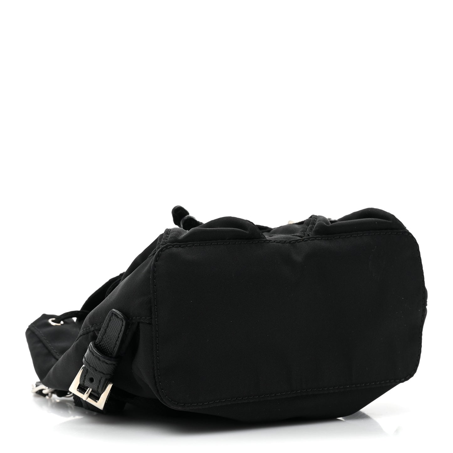 Nylon Vela Mini Crossbody Backpack Black