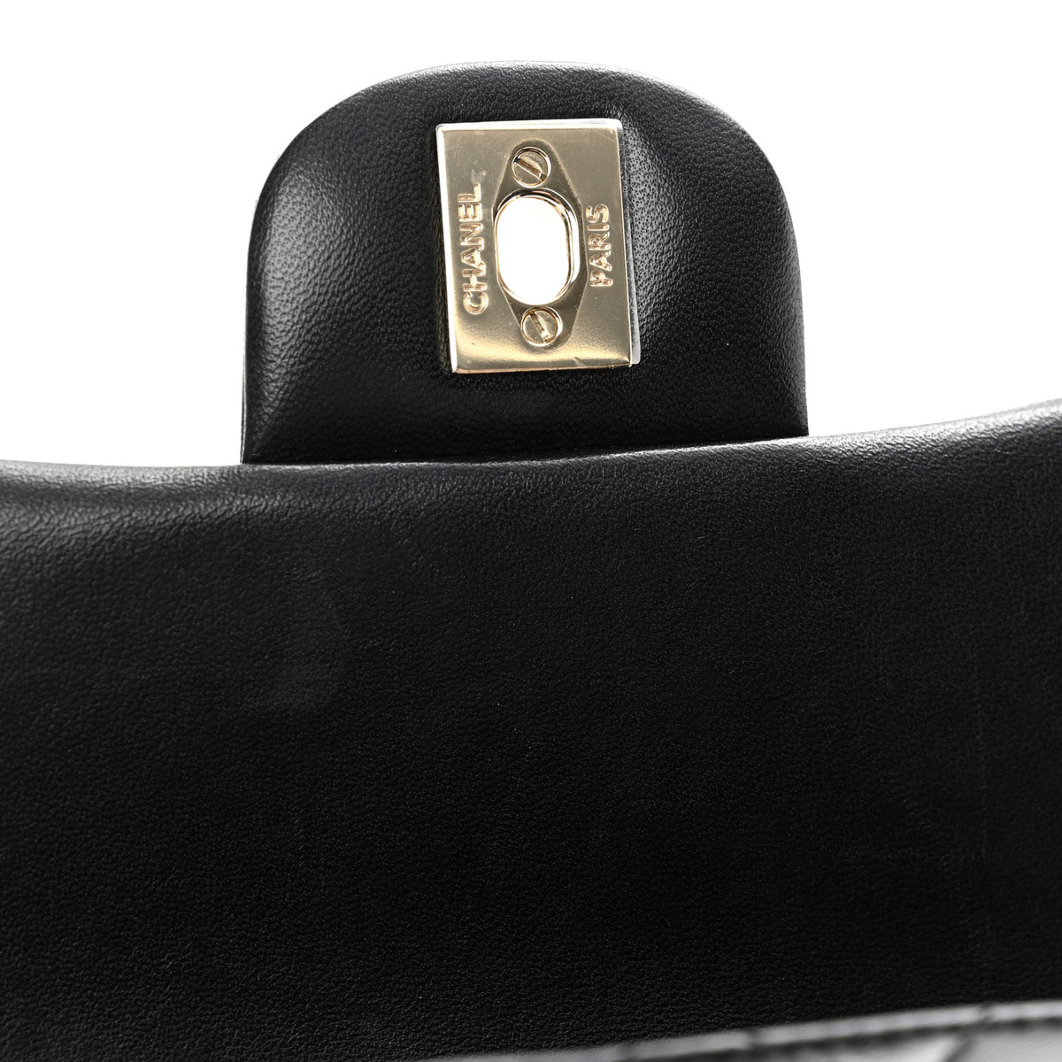 Lambskin Quilted Mini Square Flap Black