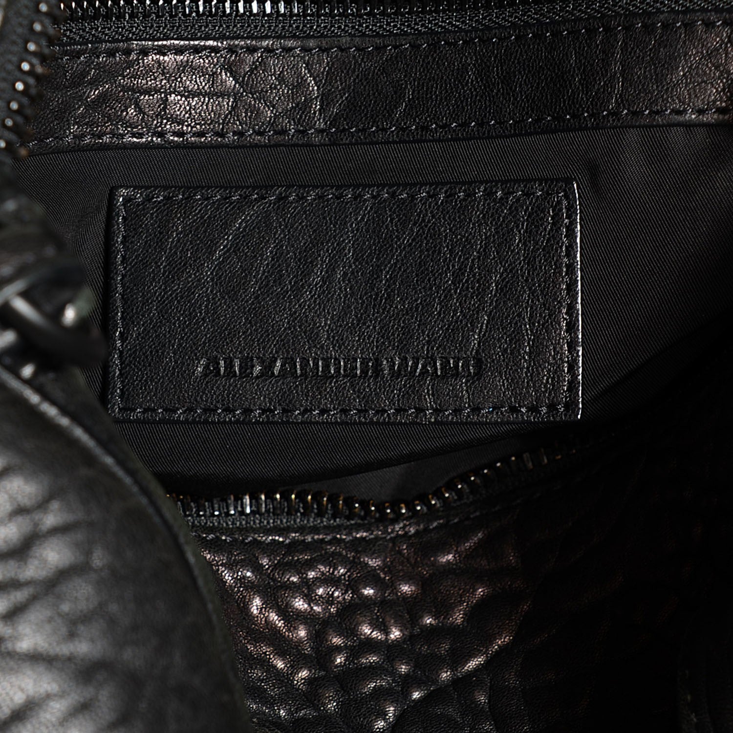 Alexander Wang Pebbled Lambskin Rocco Black Matte Black Hardware 6 of 9