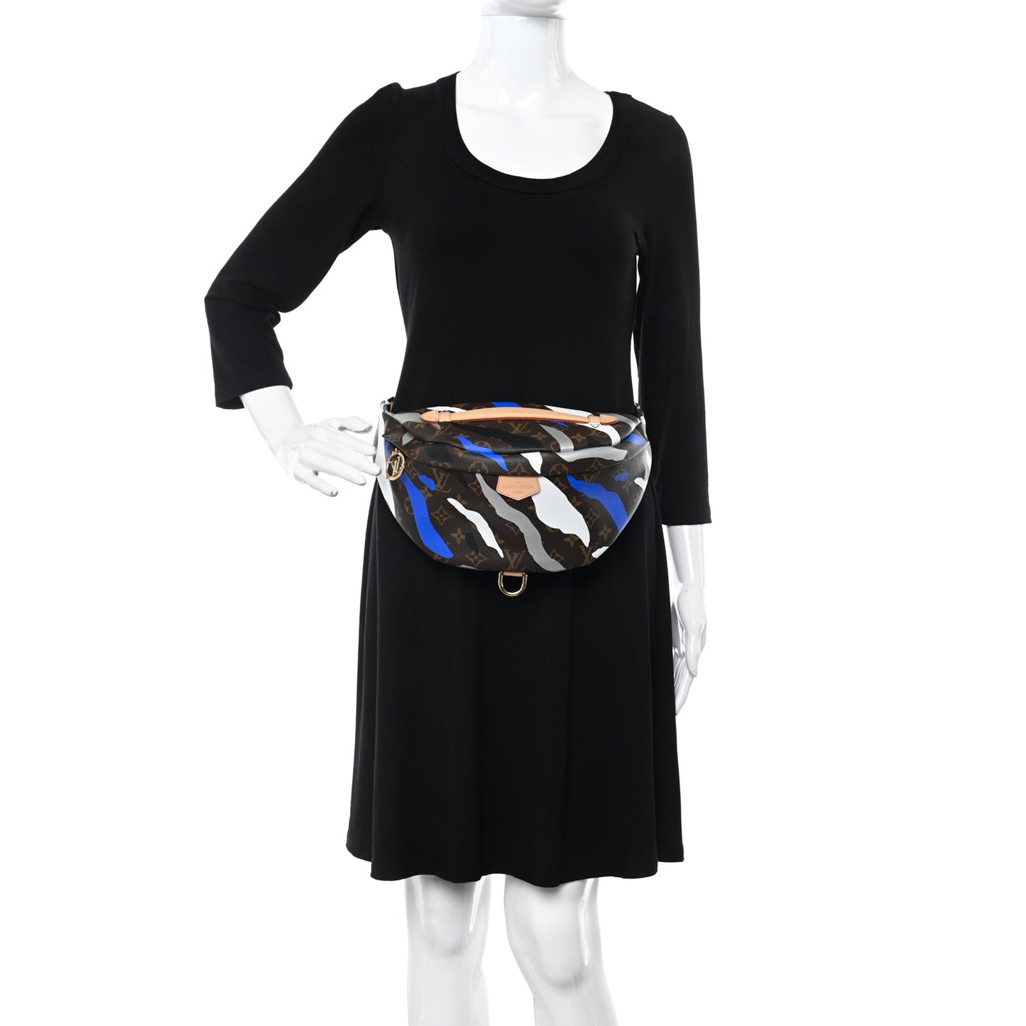 X LOL Monogram Bumbag Blue Silver