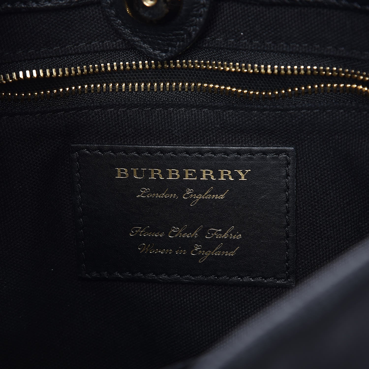Burberry Grainy Calfskin House Check Small Bingley Black 8 of 13