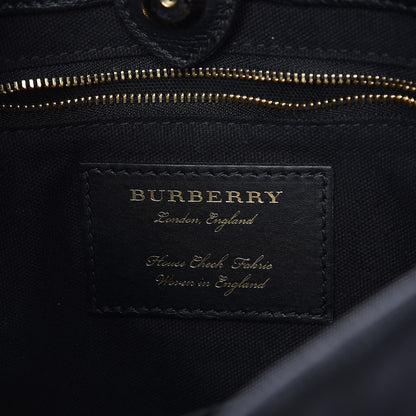 Burberry Grainy Calfskin House Check Small Bingley Black 8 of 13