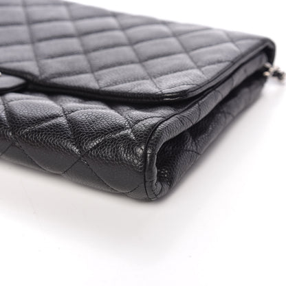 Chanel Caviar Quilted Clutch With Chain Flap Black 9 of 9