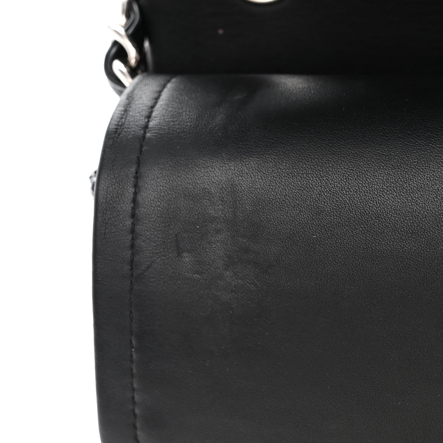 Chanel Striated Patent Quilted Jumbo Double Flap Black 11 of 17