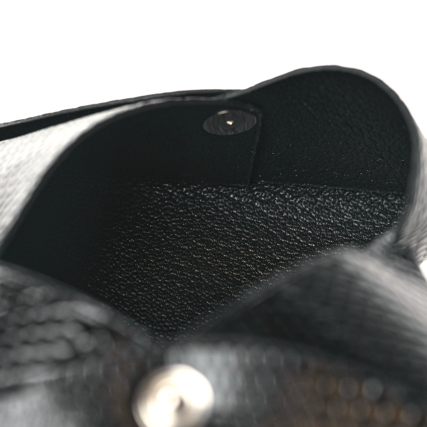 Lizard Calvi Card Case Black