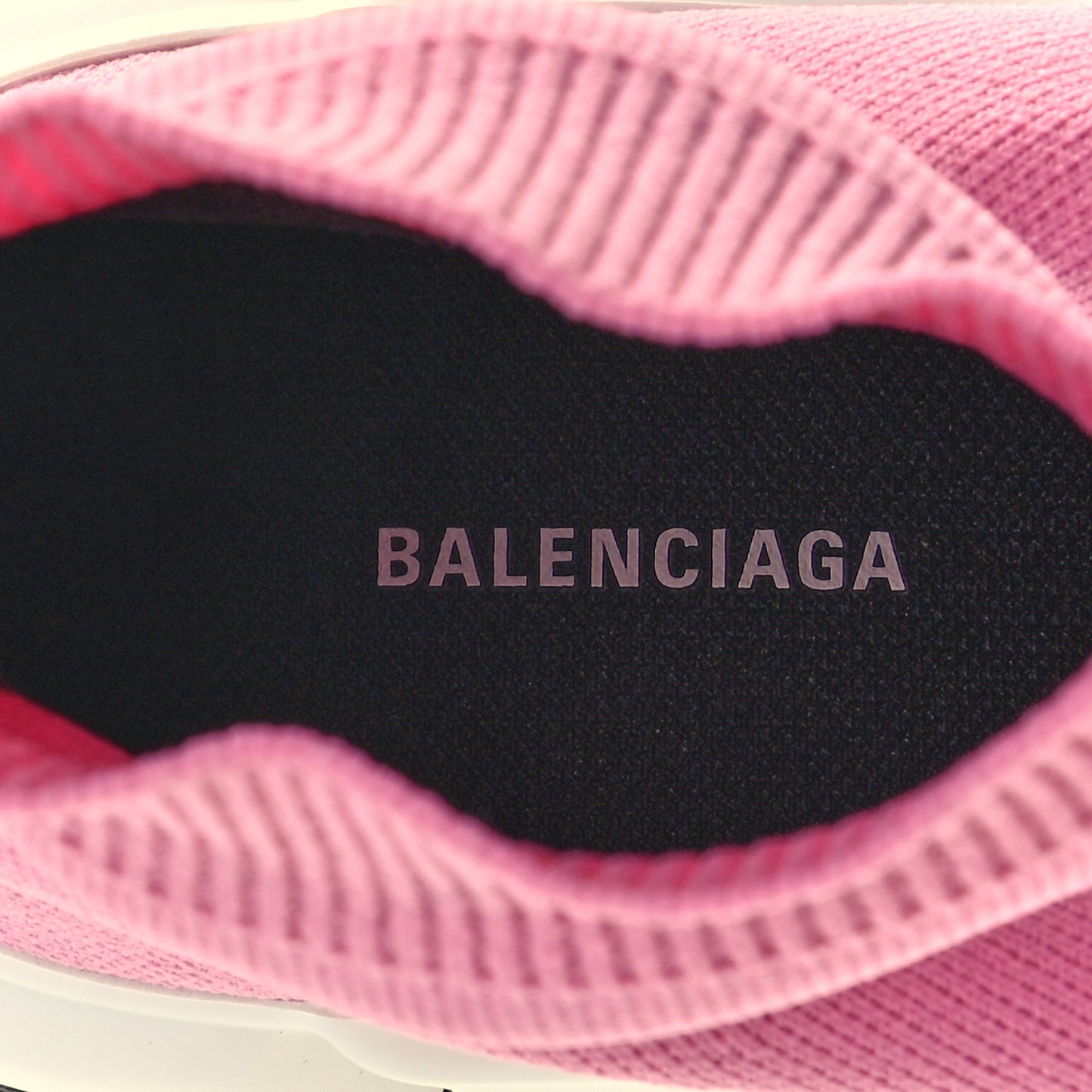 Neoprene Knit Bi-Color Sole Womens Speed Sneakers 35 Pink White Black