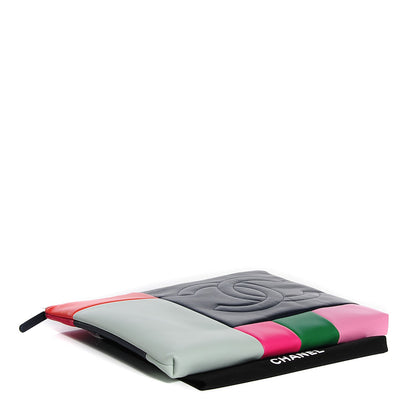 Chanel Lambskin Patchwork Pouch Multicolor 4 of 8