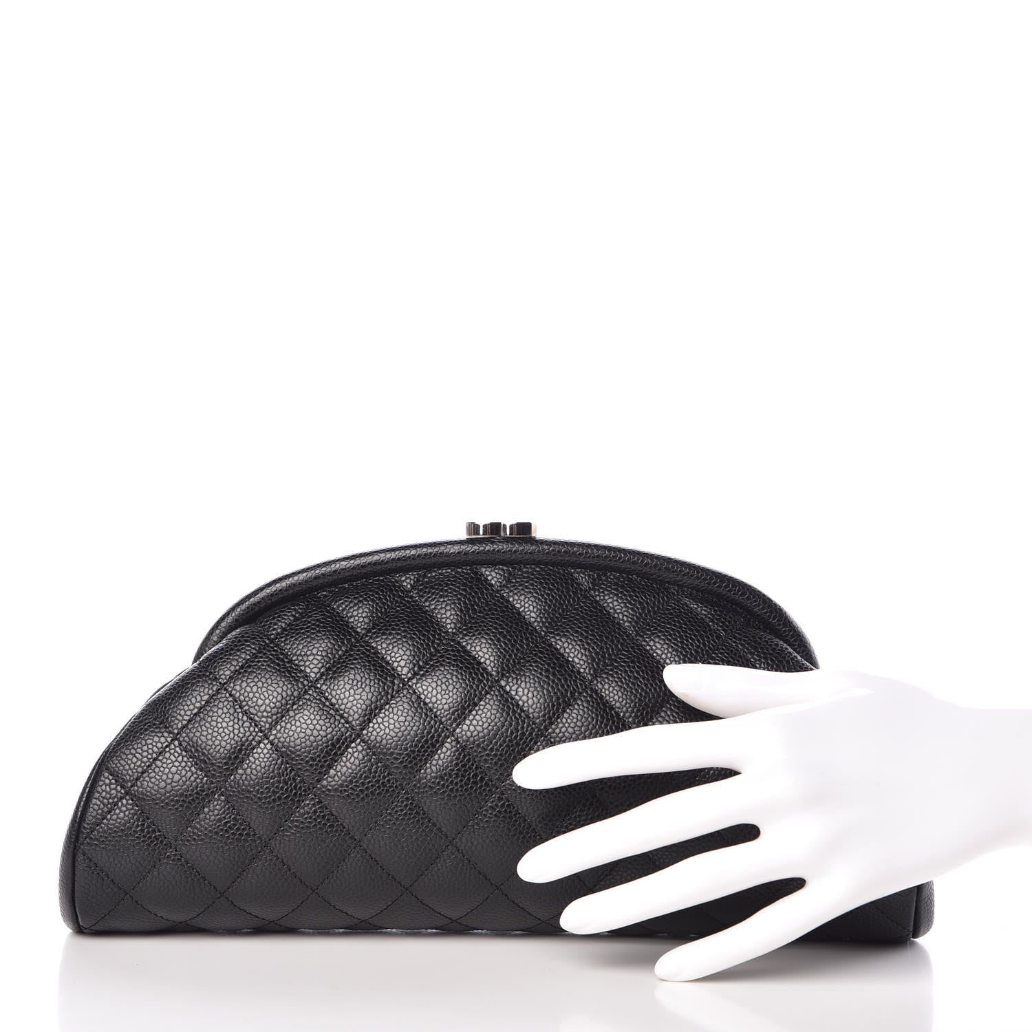 Chanel Caviar Quilted Timeless Clutch Black 2 of 7