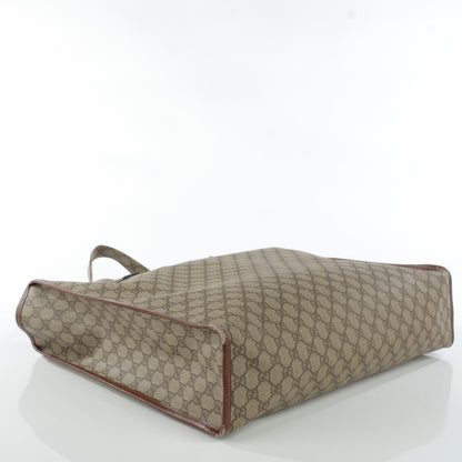 Gucci GG Plus Monogram Large Signature Web Loop Tote Brown 4 of 8