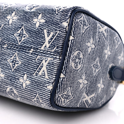 Louis Vuitton Monoglam Speedy Bandouliere 20 Blue 8 of 9