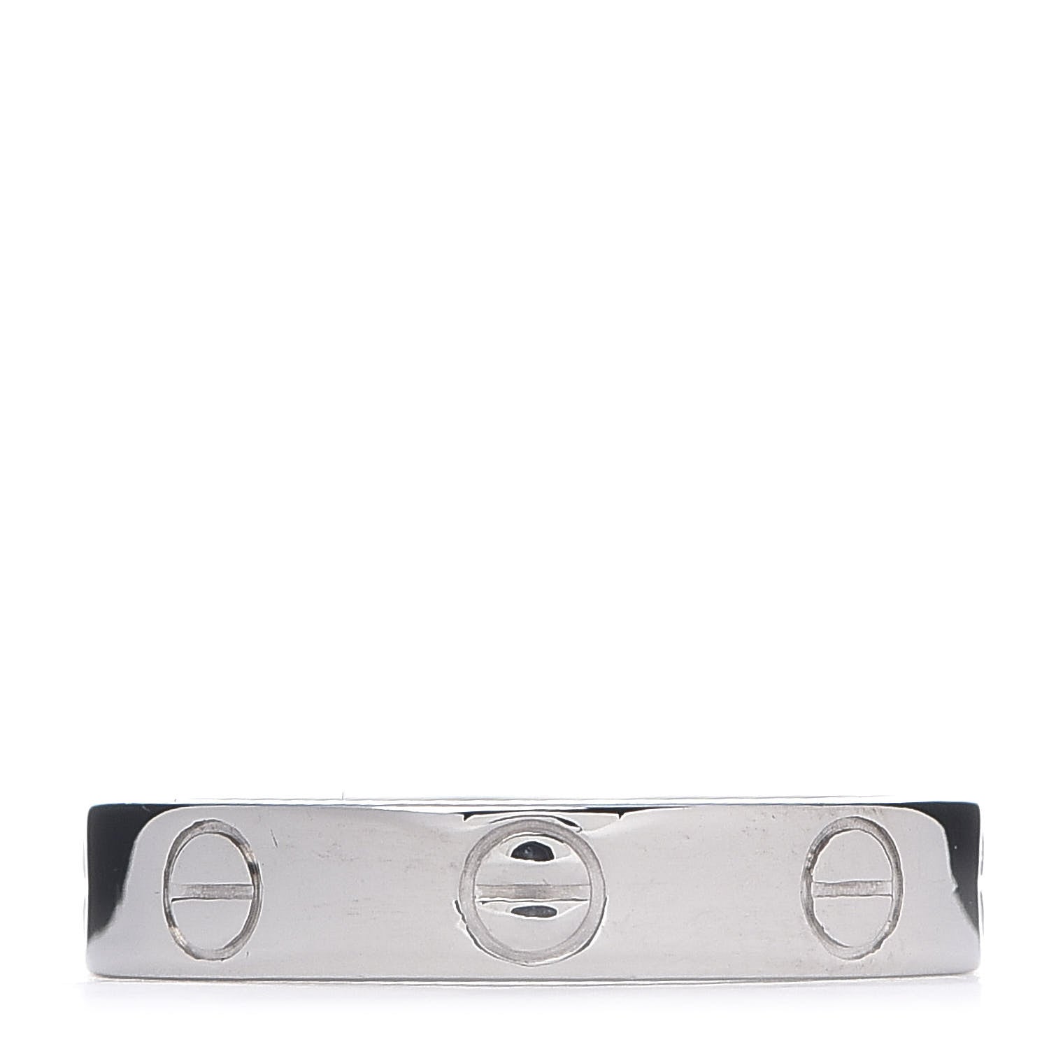 Cartier 18K White Gold 3.5mm LOVE Wedding Band Ring 49 4.75 1 of 4