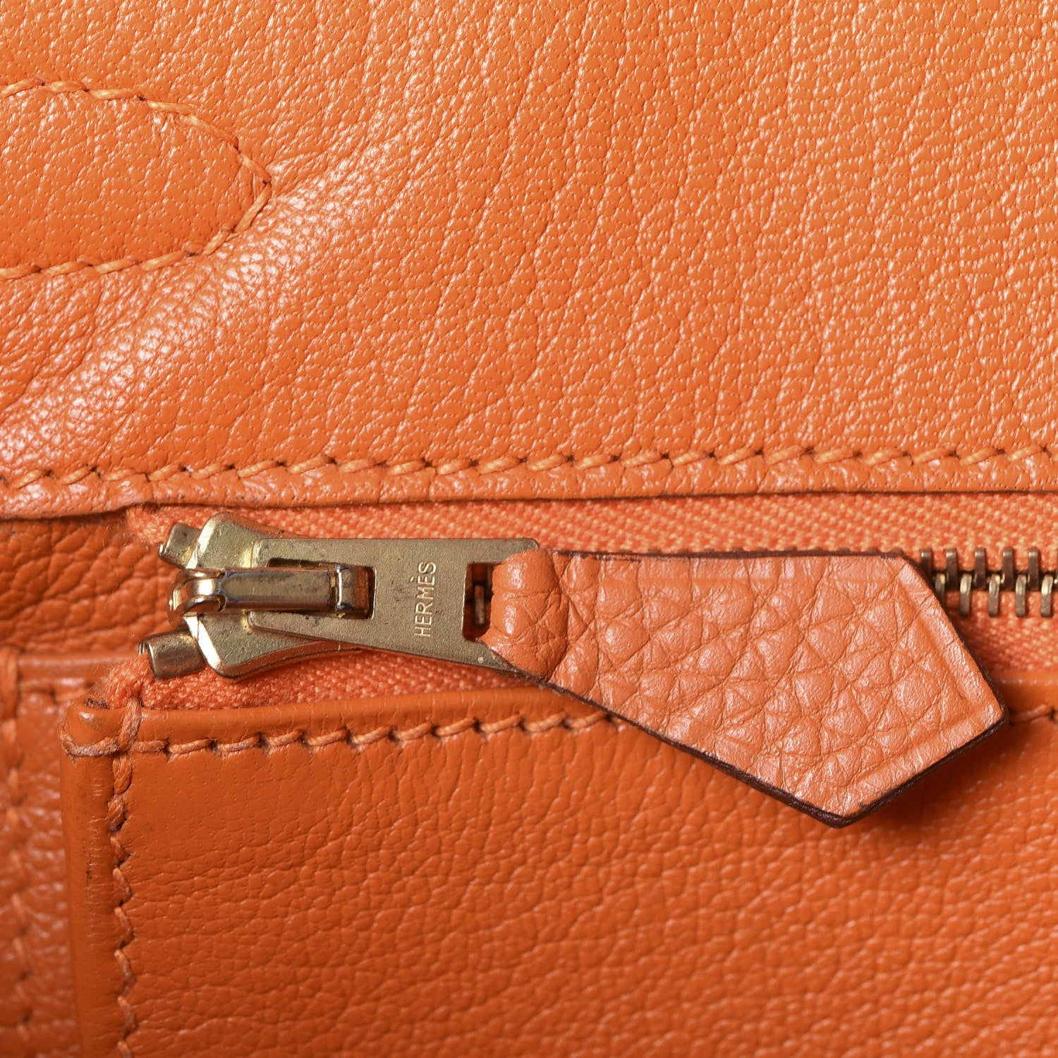 Hermes Togo Birkin 25 Orange 18 of 33