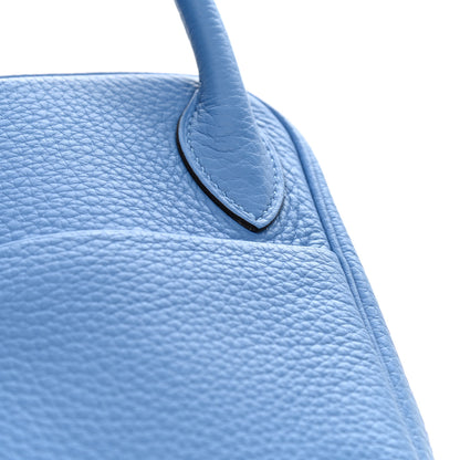 Hermes Taurillon Clemence Lindy 30 Bleu Paradis 10 of 11