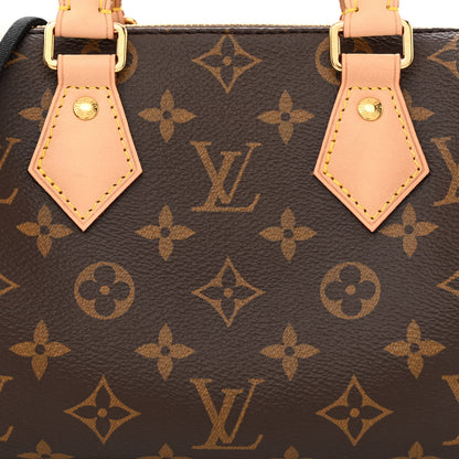 Louis Vuitton Monogram Speedy Bandouliere 20 Black 7 of 9