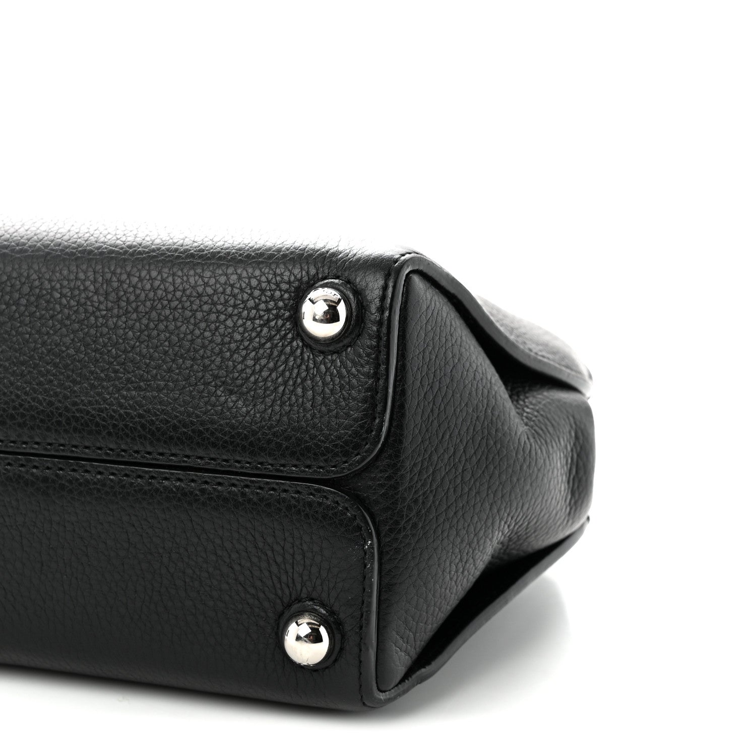 Christian Dior Grained Calfskin Small Open Bar Tote Black 10 of 11