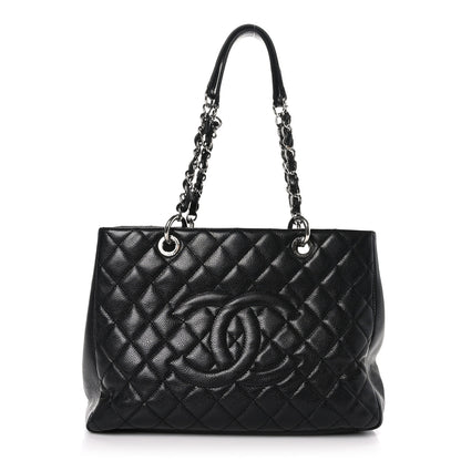 Chanel Caviar Quilted Grand Shopping Tote GST Black 1 of 10