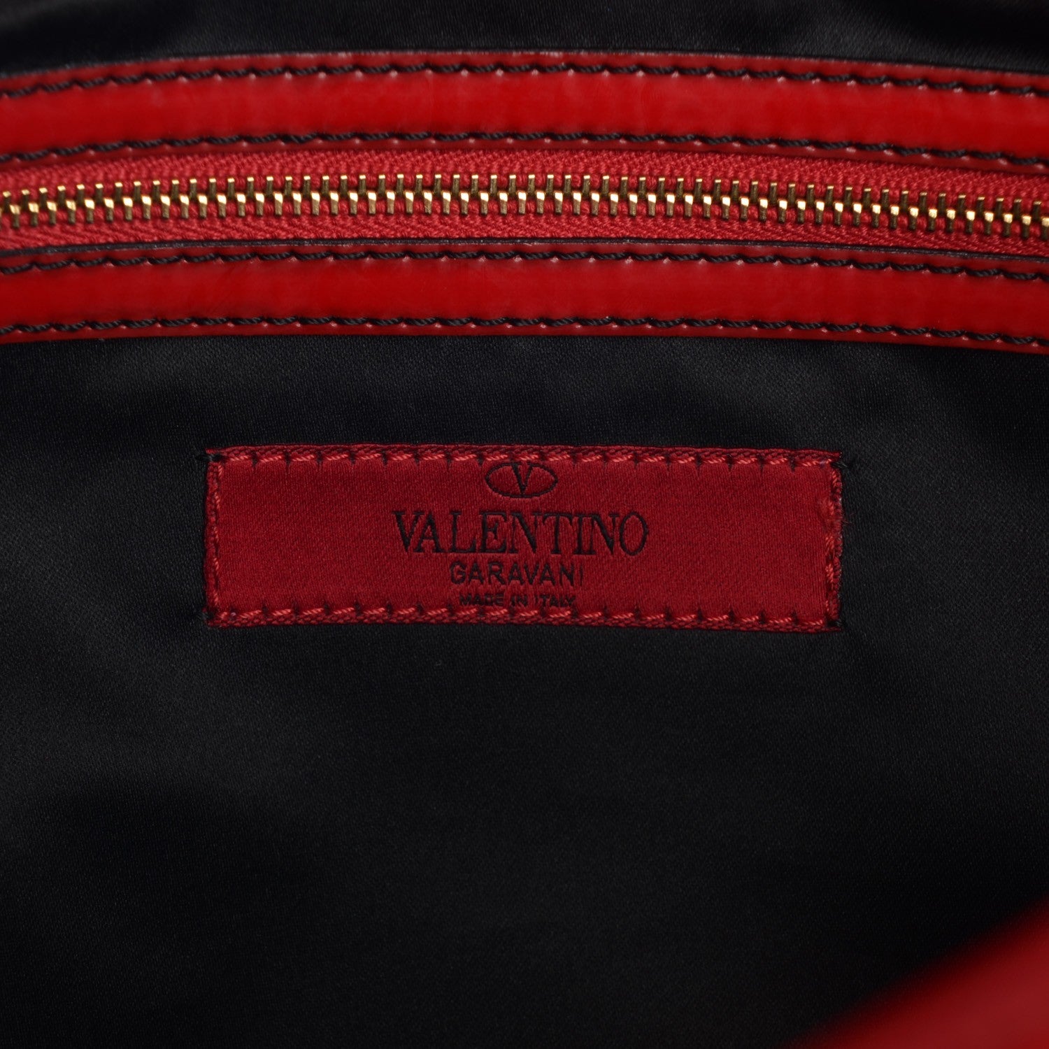Valentino Garavani Patent Lacca Large Nuage Bow Hobo Red 7 of 8