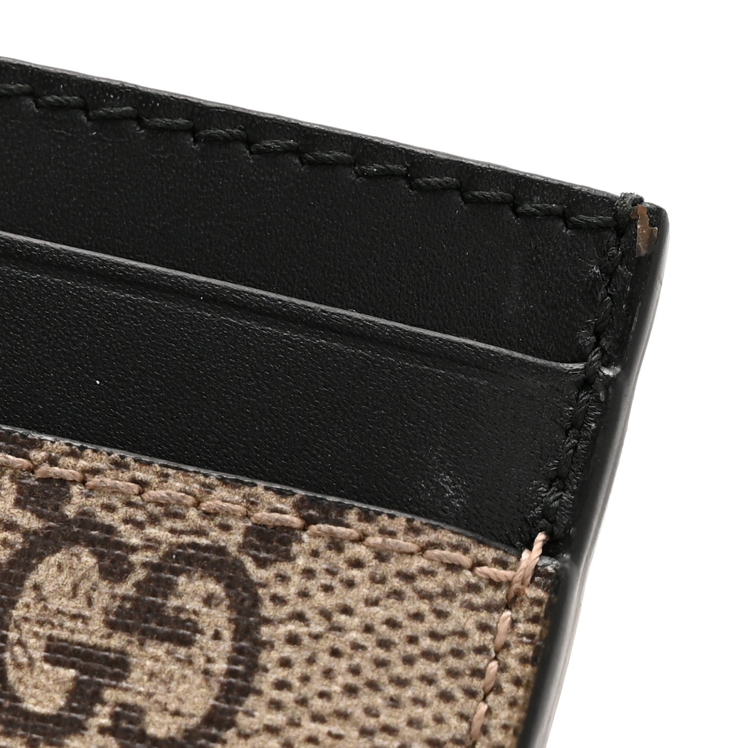 Gucci GG Supreme Monogram Bee Print Card Holder Black 8 of 8
