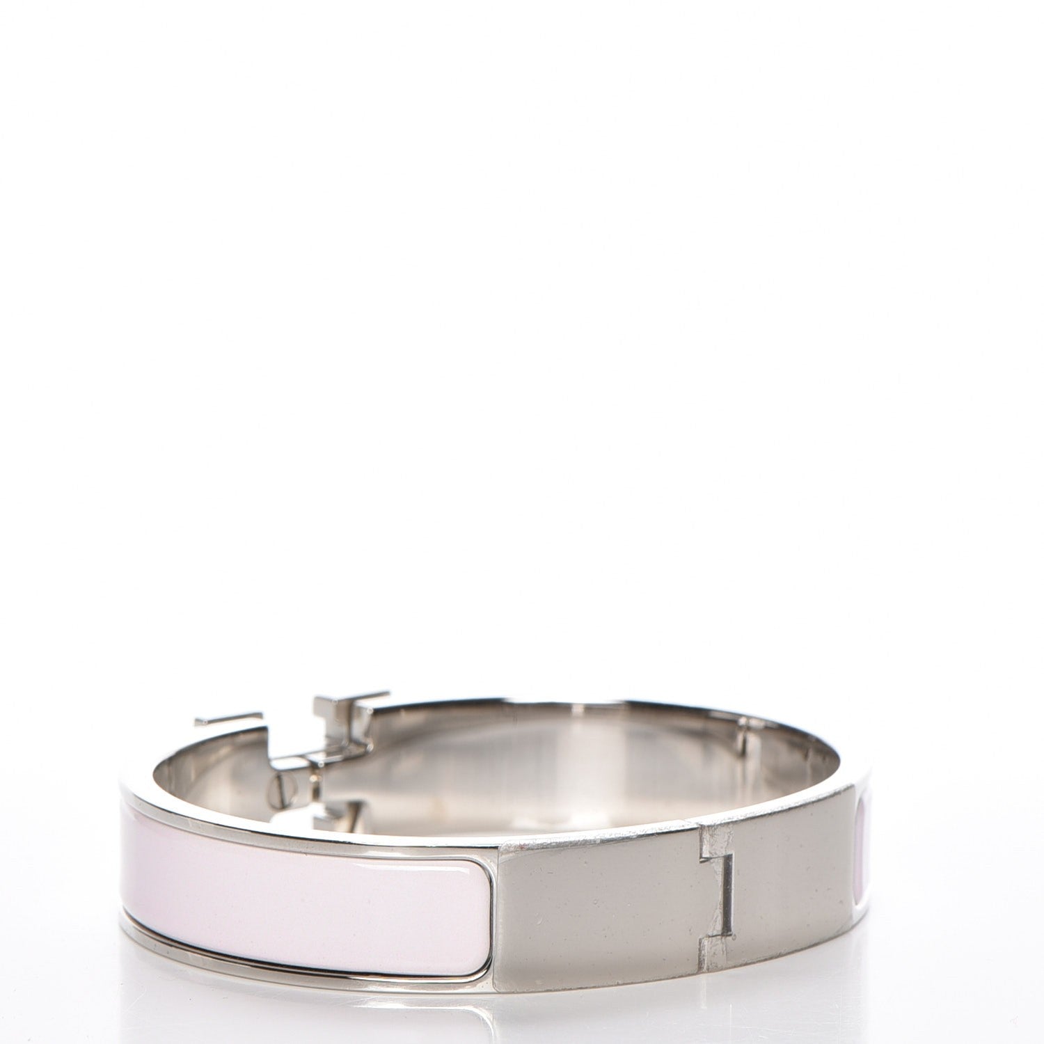 Hermes Enamel Narrow Clic Clac H Bracelet PM Rose Nymph 3 of 5