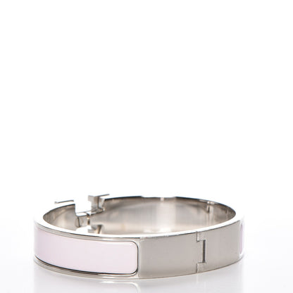 Hermes Enamel Narrow Clic Clac H Bracelet PM Rose Nymph 3 of 5