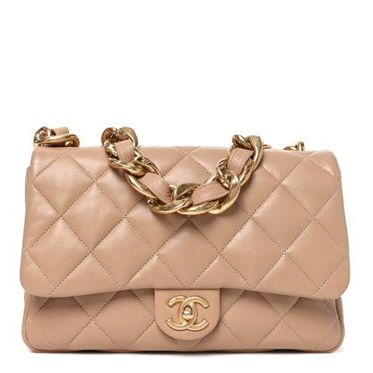 Chanel Lambskin Quilted Large CC Funky Town Flap Beige 1 of 10