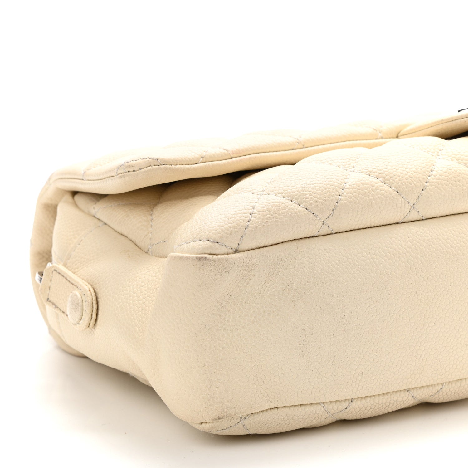 Chanel Caviar Quilted Jumbo Easy Flap Dark White 9 of 12