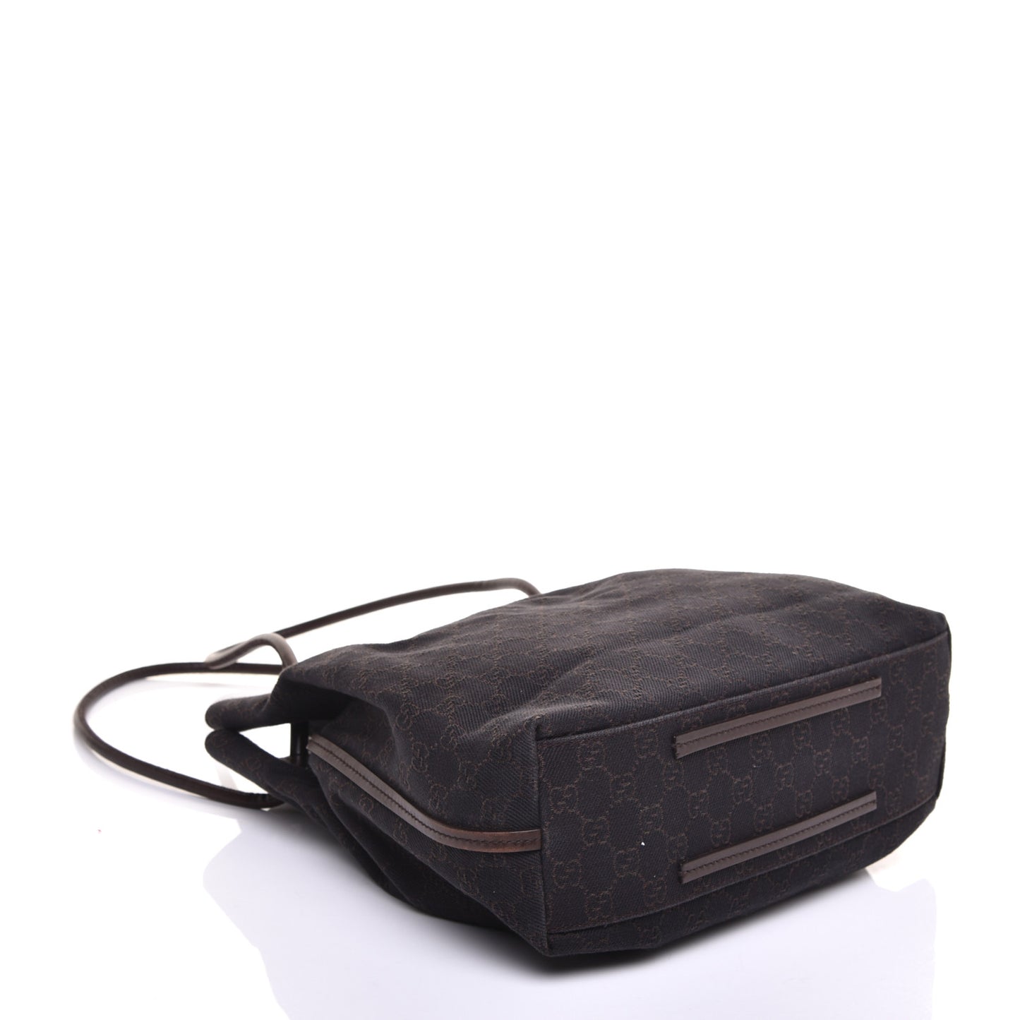 Denim Monogram Tote Dark Brown