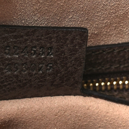 Gucci GG Supreme Monogram Web Medium Ophidia Boston Brown 7 of 9