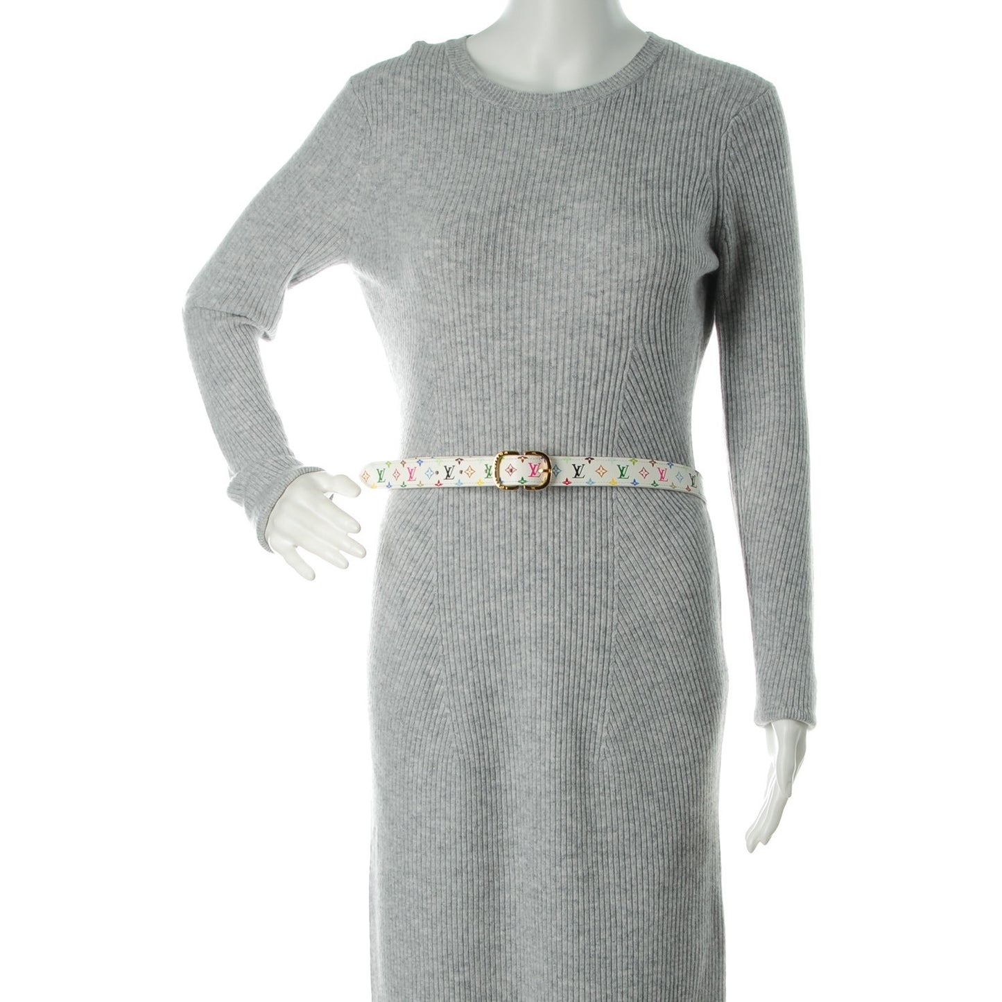 Monogram Multicolor Mini 25mm Belt 90 36 White