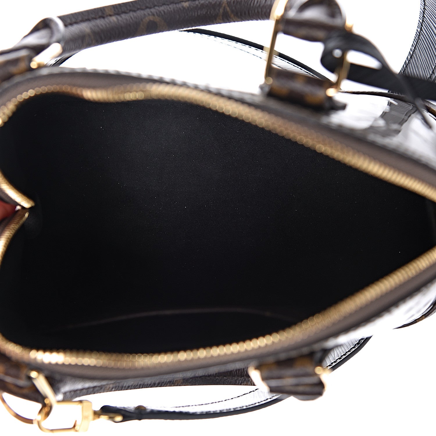 Louis Vuitton Vernis Epi Monogram Alma BB Champagne Metallise 5 of 10