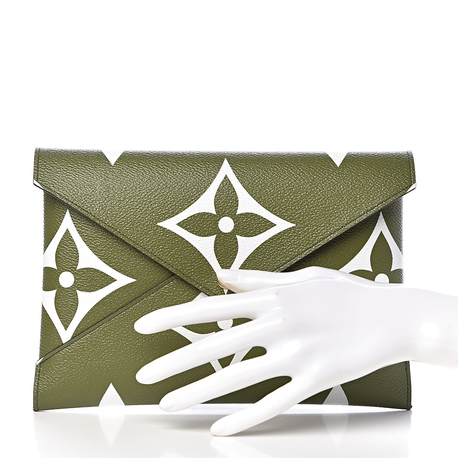 Louis Vuitton Monogram Giant Large Kirigami Pochette Kaki 2 of 8