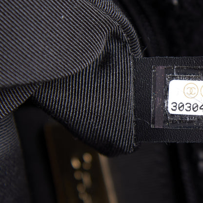 Chanel Tweed Quilted Medium 19 Flap Black White 8 of 10
